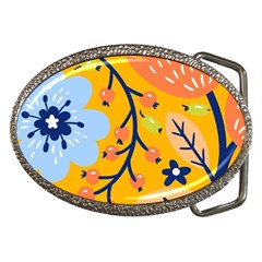 Floral Pattern Adorable Beautiful Aesthetic Secret Garden Belt Buckles by Grandong