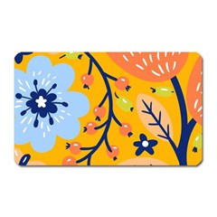 Floral Pattern Adorable Beautiful Aesthetic Secret Garden Magnet (rectangular) by Grandong