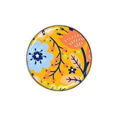 Floral Pattern Adorable Beautiful Aesthetic Secret Garden Hat Clip Ball Marker (4 Pack) by Grandong