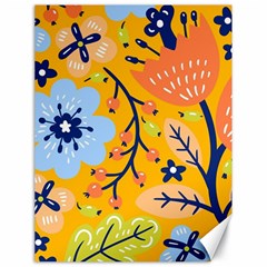 Floral Pattern Adorable Beautiful Aesthetic Secret Garden Canvas 18  X 24  by Grandong