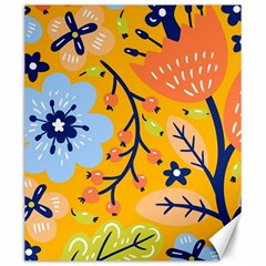 Floral Pattern Adorable Beautiful Aesthetic Secret Garden Canvas 20  X 24  by Grandong