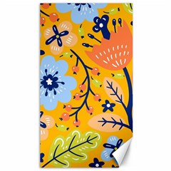 Floral Pattern Adorable Beautiful Aesthetic Secret Garden Canvas 40  X 72  by Grandong