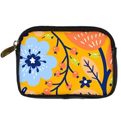 Floral Pattern Adorable Beautiful Aesthetic Secret Garden Digital Camera Leather Case by Grandong