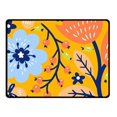 Floral Pattern Adorable Beautiful Aesthetic Secret Garden Two Sides Fleece Blanket (small) by Grandong