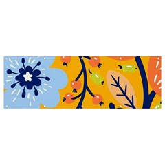 Floral Pattern Adorable Beautiful Aesthetic Secret Garden Banner And Sign 12  X 4  by Grandong