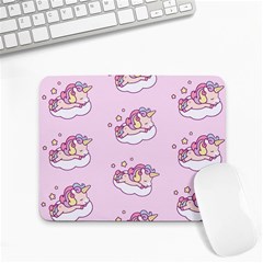 Unicorn Clouds Colorful Cute Pattern Sleepy Small Mousepad by Grandong