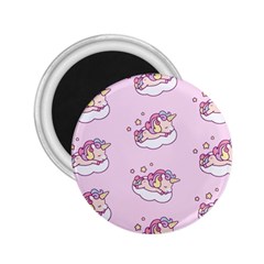 Unicorn Clouds Colorful Cute Pattern Sleepy 2 25  Magnets by Grandong