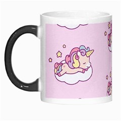 Unicorn Clouds Colorful Cute Pattern Sleepy Morph Mug by Grandong