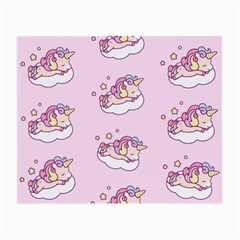 Unicorn Clouds Colorful Cute Pattern Sleepy Small Glasses Cloth (2 Sides) by Grandong