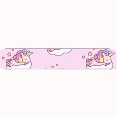 Unicorn Clouds Colorful Cute Pattern Sleepy Small Bar Mat by Grandong