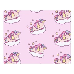 Unicorn Clouds Colorful Cute Pattern Sleepy Two Sides Premium Plush Fleece Blanket (large) by Grandong