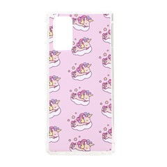 Unicorn Clouds Colorful Cute Pattern Sleepy Samsung Galaxy Note 20 Tpu Uv Case by Grandong