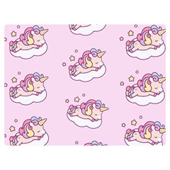 Unicorn Clouds Colorful Cute Pattern Sleepy Premium Plush Fleece Blanket (extra Small) by Grandong