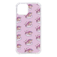 Unicorn Clouds Colorful Cute Pattern Sleepy Iphone 14 Tpu Uv Print Case by Grandong