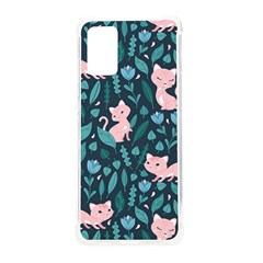 Cat Cute Flowers Leaves Pattern Samsung Galaxy S20plus 6 7 Inch Tpu Uv Case by Grandong