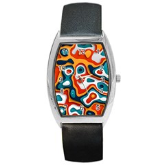 Colors Pastel Patterns Barrel Style Metal Watch by Grandong