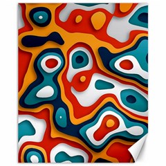 Colors Pastel Patterns Canvas 11  X 14  by Grandong