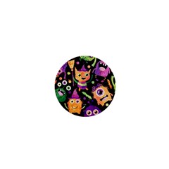 Fun Halloween Monsters 1  Mini Buttons by Grandong