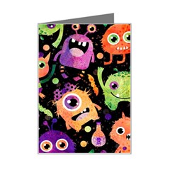 Fun Halloween Monsters Mini Greeting Card by Grandong