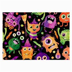 Fun Halloween Monsters Large Glasses Cloth by Grandong