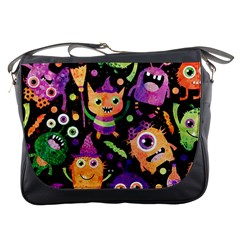 Fun Halloween Monsters Messenger Bag by Grandong