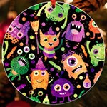 Fun Halloween Monsters UV Print Acrylic Ornament Round Front