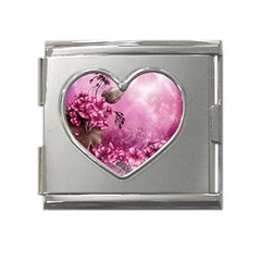 24 RISE. Mega Link Heart Italian Charm (18mm)