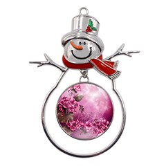 24 RISE. Metal Snowman Ornament