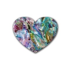 Flowing Patterns Rubber Coaster (heart)