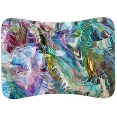 Flowing Patterns Velour Seat Head Rest Cushion by kaleidomarblingart