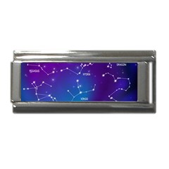 Realistic Night Sky Poster With Constellations Superlink Italian Charm (9mm) by Grandong