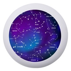 Realistic Night Sky Poster With Constellations Dento Box With Mirror