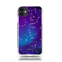 Realistic Night Sky Poster With Constellations Iphone 11 Tpu Uv Print Case by Grandong