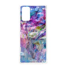 Fuchsia On Turquoise Flow Samsung Galaxy Note 20 Tpu Uv Case by kaleidomarblingart