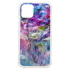 Fuchsia On Turquoise Flow Iphone 12 Mini Tpu Uv Print Case	 by kaleidomarblingart