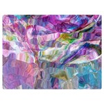 Fuchsia on turquoise flow Premium Plush Fleece Blanket (Extra Small) 40 x30  Blanket Front