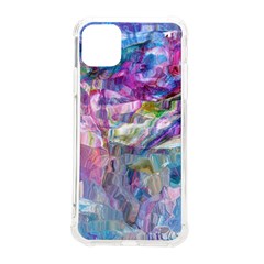 Fuchsia On Turquoise Flow Iphone 11 Pro Max 6 5 Inch Tpu Uv Print Case by kaleidomarblingart