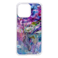 Fuchsia On Turquoise Flow Iphone 14 Pro Max Tpu Uv Print Case by kaleidomarblingart