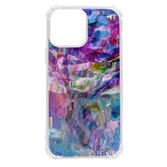 Fuchsia On Turquoise Flow Iphone 13 Pro Max Tpu Uv Print Case by kaleidomarblingart