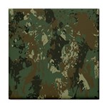 Camouflage Splatters Background Tile Coaster Front