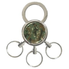 Camouflage Splatters Background 3-ring Key Chain by Grandong