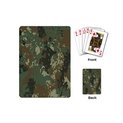 Camouflage Splatters Background Playing Cards Single Design (mini) by Grandong