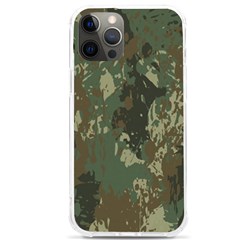 Camouflage Splatters Background Iphone 12 Pro Max Tpu Uv Print Case by Grandong