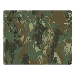 Camouflage Splatters Background Premium Plush Fleece Blanket (large) by Grandong