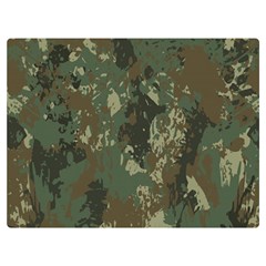 Camouflage Splatters Background Two Sides Premium Plush Fleece Blanket (extra Small) by Grandong