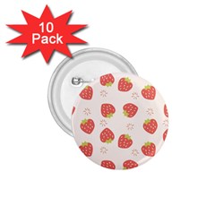 Strawberries Pattern Design 1 75  Buttons (10 Pack) by Grandong