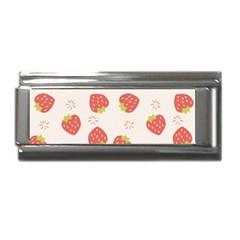 Strawberries Pattern Design Superlink Italian Charm (9mm) by Grandong