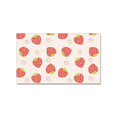 Strawberries Pattern Design Sticker Rectangular (100 Pack) by Grandong