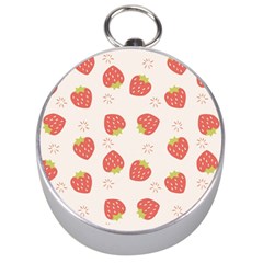 Strawberries Pattern Design Silver Compasses by Grandong