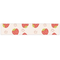 Strawberries Pattern Design Large Premium Plush Fleece Scarf  by Grandong